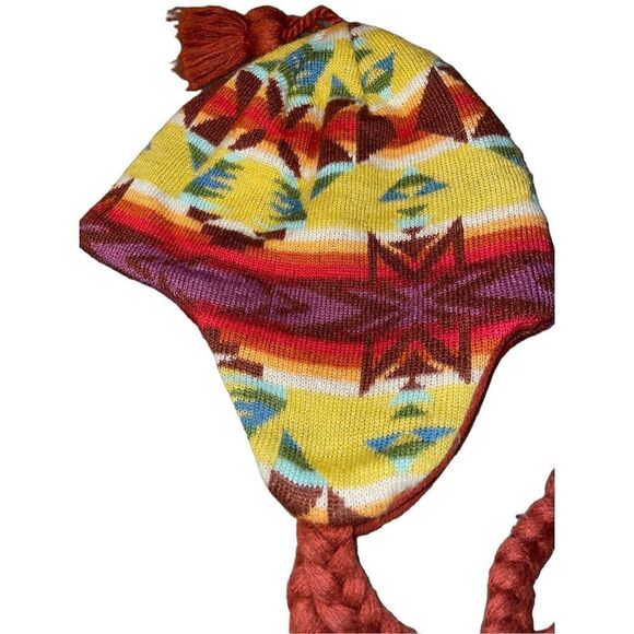 Southwest Knit Ski Beanie Hat - Picture 2 of 10